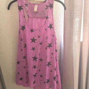 NO BOUNDARIES Pink Semi-See Through Flowy Top 🛍